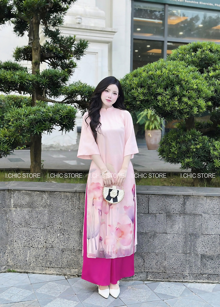 Áo Dài Ngọc Thảo Hồng